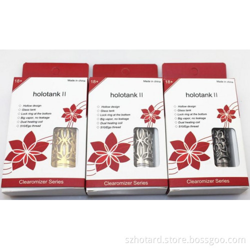 Top Quality Dual Coil Pyrex Glass Tube Vaporizer Holotank 2